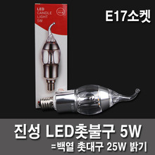 E17 5W LED灯泡LED蜡烛内在的9部轻型，插座
